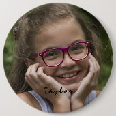 Aangepaste fotonaam ronde Button (Voorkant)