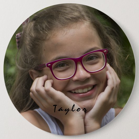 Aangepaste fotonaam ronde Button (Voorkant)