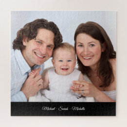 Aangepaste fotonaam Sjabloon Grote puzzel