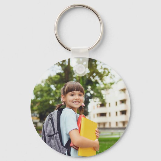 Aangepaste Fotonaam Star Sleutelhanger voor Kinder (Voorkant)