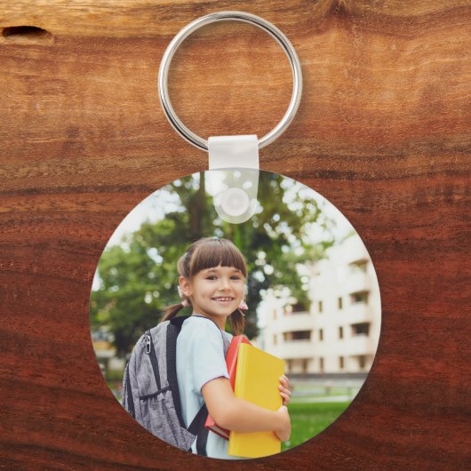 Aangepaste Fotonaam Star Sleutelhanger voor Kinder (Voorkant)