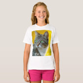 Aangepaste fotonaam tekst gepersonaliseerd  t-shirt (Voorkant volledig)