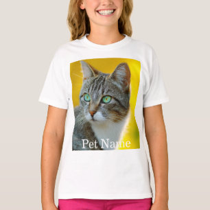 Aangepaste fotonaam tekst gepersonaliseerd  t-shirt