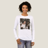 Aangepaste fotonaam tekst gepersonaliseerd Tri-Blend shirt (Voorkant)