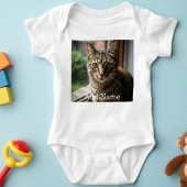 Aangepaste Fotonaam Tekst Gepersonaliseerde Baby B Romper