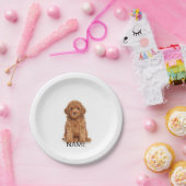 Aangepaste fotonaam tekstverjaardag papieren bordje (Feest)