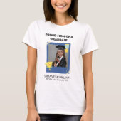Aangepaste fotonaam Trommel mama van Afstuderen Af T-shirt (Voorkant)