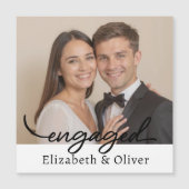 Aangepaste fotonaam Verloving Modern Script (Voorkant)