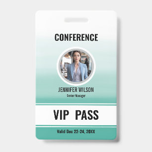 Aangepaste fotonaam VIP All Access Pas Badge