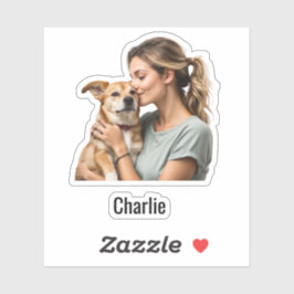 Aangepaste Fotonaam Waterdichte Vinyl Stickers