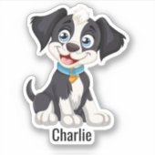 Aangepaste Fotonaam Waterdichte Vinyl Stickers (Voorkant)