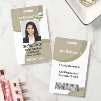 Aangepaste fotonaam Werknemer ID-badge Leguaan Kle Badge