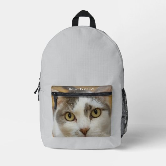 Aangepaste fotonaamtekst Aangepast Bedrukte Rugzak (Voorkant)