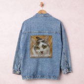 Aangepaste fotonaamtekst Aangepast Denim Jacket (Hangar)