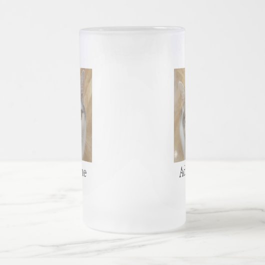 Aangepaste fotonaamtekst Aangepast Matglas Bierpul (Center)