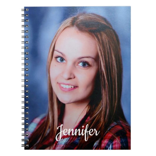 Aangepaste fotonaamtekst Aangepast Notitieboek (Voorkant)