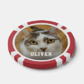 Aangepaste fotonaamtekst Aangepast Poker Chips (Enkel)