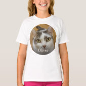 Aangepaste fotonaamtekst Aangepast T-shirt (Voorkant)