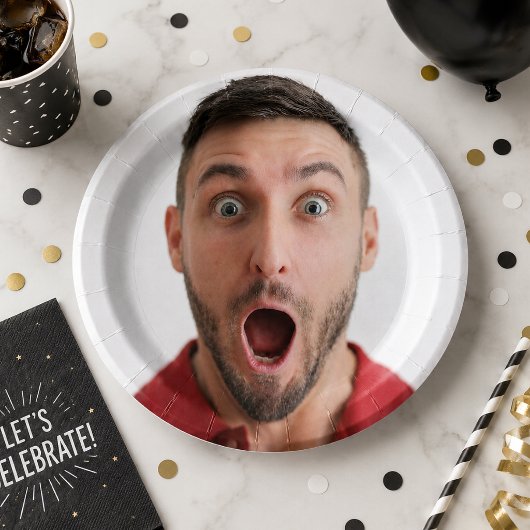 Aangepaste fotopapieren bord | Selfie-feestservies