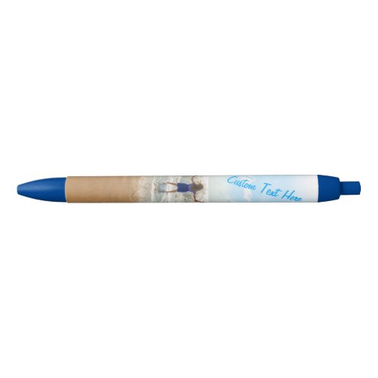 Aangepaste fotopen met tekst blauwe inkt pen (Voorkant)