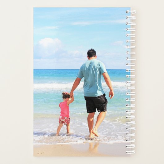 Aangepaste fotoplanner met tekst planner (Achterkant)