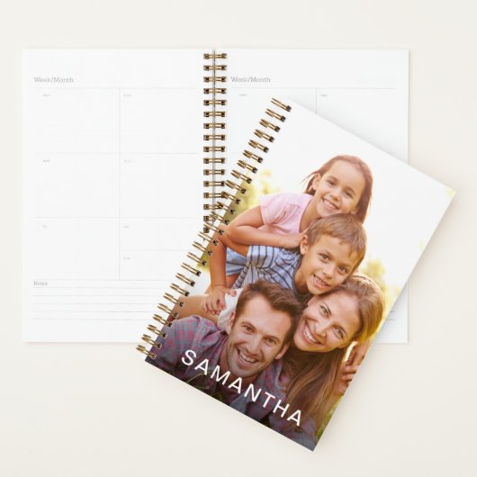 Aangepaste fotoplanner voor persoonlijke naam planner (Display)