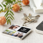 Aangepaste fotoPremium-Sleutelhanger Sleutelhanger (Zijkant)
