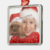 Aangepaste fotoPremium-versiering Metalen Ornament (Links)