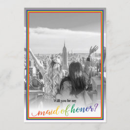 Aangepaste fotoPride... ben je mijn vriend van eer Kaart