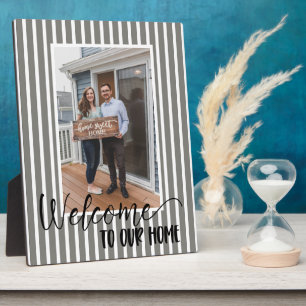 Aangepaste fotoprijsplaat 'Welkom thuis' Fotoplaat