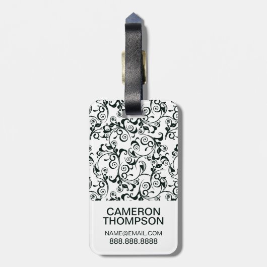 Aangepaste fotoprinter bagagelabel (Achterkant verticaal)