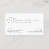 Aangepaste fotoprofessionele fitness persoonlijke  visitekaartje (Voorkant)