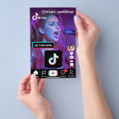 Aangepaste fotopromo met tiktok flyer (Hand)