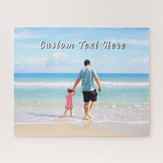 Aangepaste Fotopuzzelcadeau Gepersonaliseerde Teks Legpuzzel (Horizontaal)
