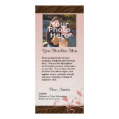 Aangepaste fotorackkaart, roze zwembril reclamekaart (Voorkant)