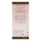 Aangepaste fotorackkaart, roze zwembril reclamekaart (Achterkant)