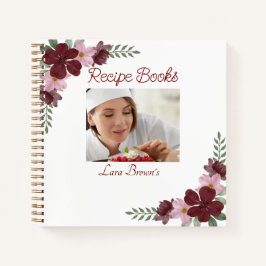 Aangepaste fotoreceptenboeken notitieboek