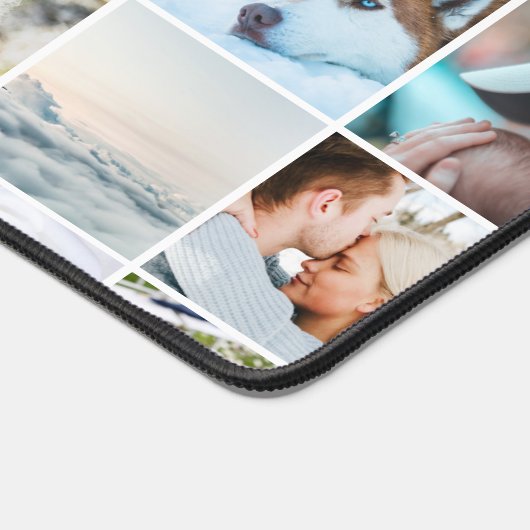 Aangepaste fotorooster collage modern minimalistis bureaumat (Hoek)