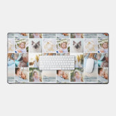 Aangepaste fotorooster collage modern minimalistis bureaumat (Keyboard & Muis)