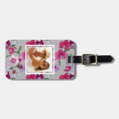 Aangepaste fotoroze orchideeën in Bloom Bagagelabel (Voorkant horizontaal)