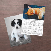 Aangepaste foto's 2026 Kalender Gelukkig Nieuwjaar Feestdagenkaart