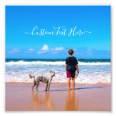 Aangepaste foto's Aangepaste tekst foto afdrukken (Voorkant)