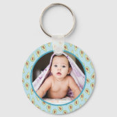 Aangepaste foto's avocado patroon sleutelhanger (Voorkant)