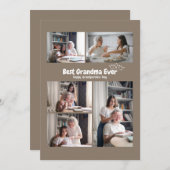 Aangepaste Foto's Beste Oma Ooit Vakantiekaart Feestdagenkaart (Voorkant / Achterkant)