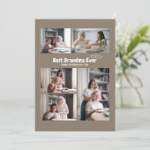 Aangepaste Foto's Beste Oma Ooit Vakantiekaart Feestdagenkaart (Staand voorkant)