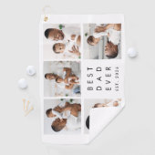 Aangepaste foto's Beste papa ooit Golfhanddoek (Insitu)