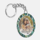 Aangepaste foto's Beste vrienden voor altijd en nu Sleutelhanger (Voorkant Links)