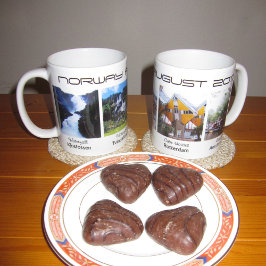 Aangepaste foto's bewerkbare tekstvakantiesouvenir koffiemok