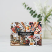 Aangepaste Foto's Catering Charcuterie bedrijf Briefkaart (Staand voorkant)