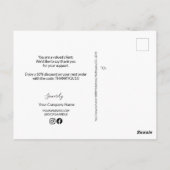 Aangepaste Foto's Catering Charcuterie bedrijf Briefkaart (Achterkant)